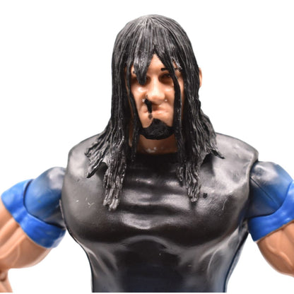WWE Mattel AJ Styles Wrestling Action Figure in Black and Blue Shirt