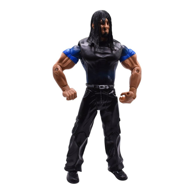 WWE Mattel AJ Styles Wrestling Action Figure in Black and Blue Shirt