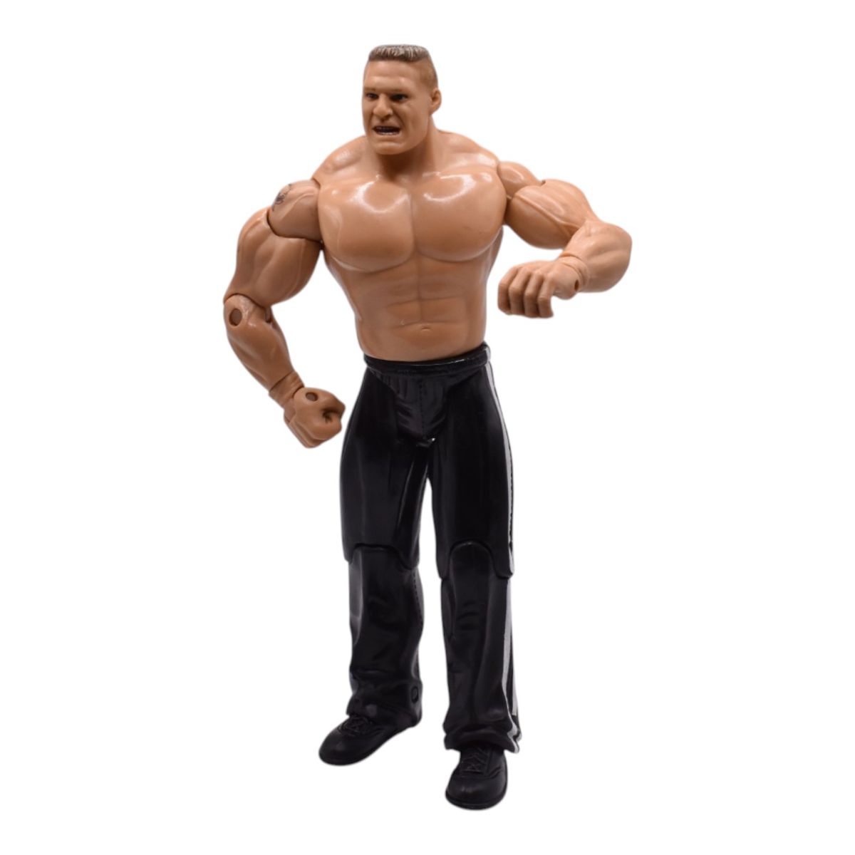 WWE Mattel Brock Lesnar Action Figure in Black Track Pants, Loose