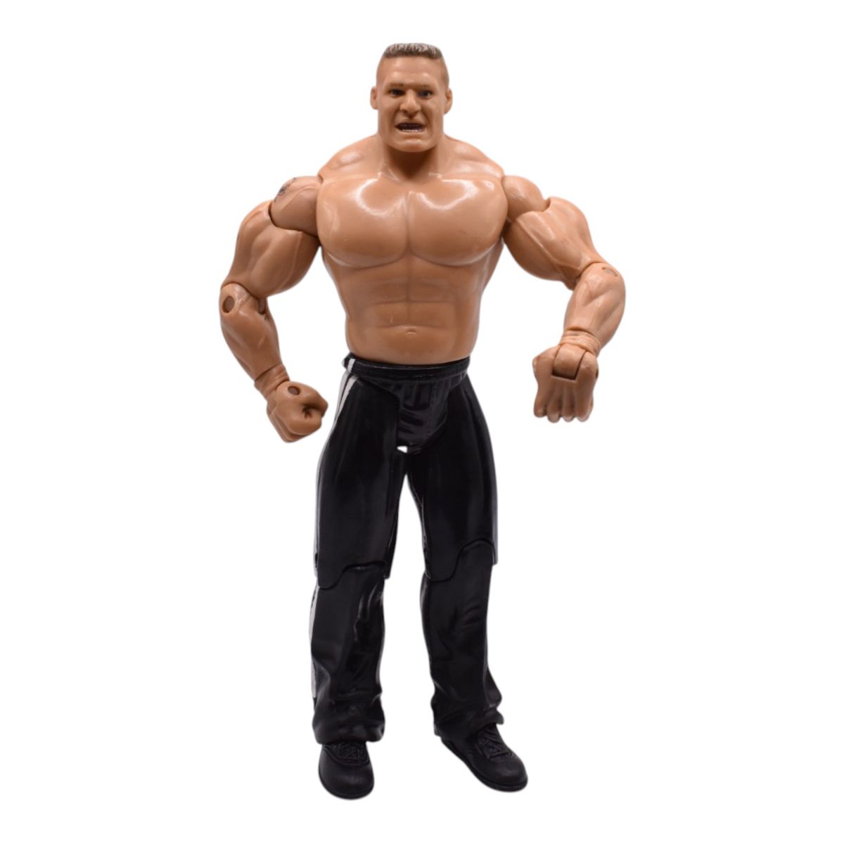 WWE Mattel Brock Lesnar Action Figure in Black Track Pants, Loose