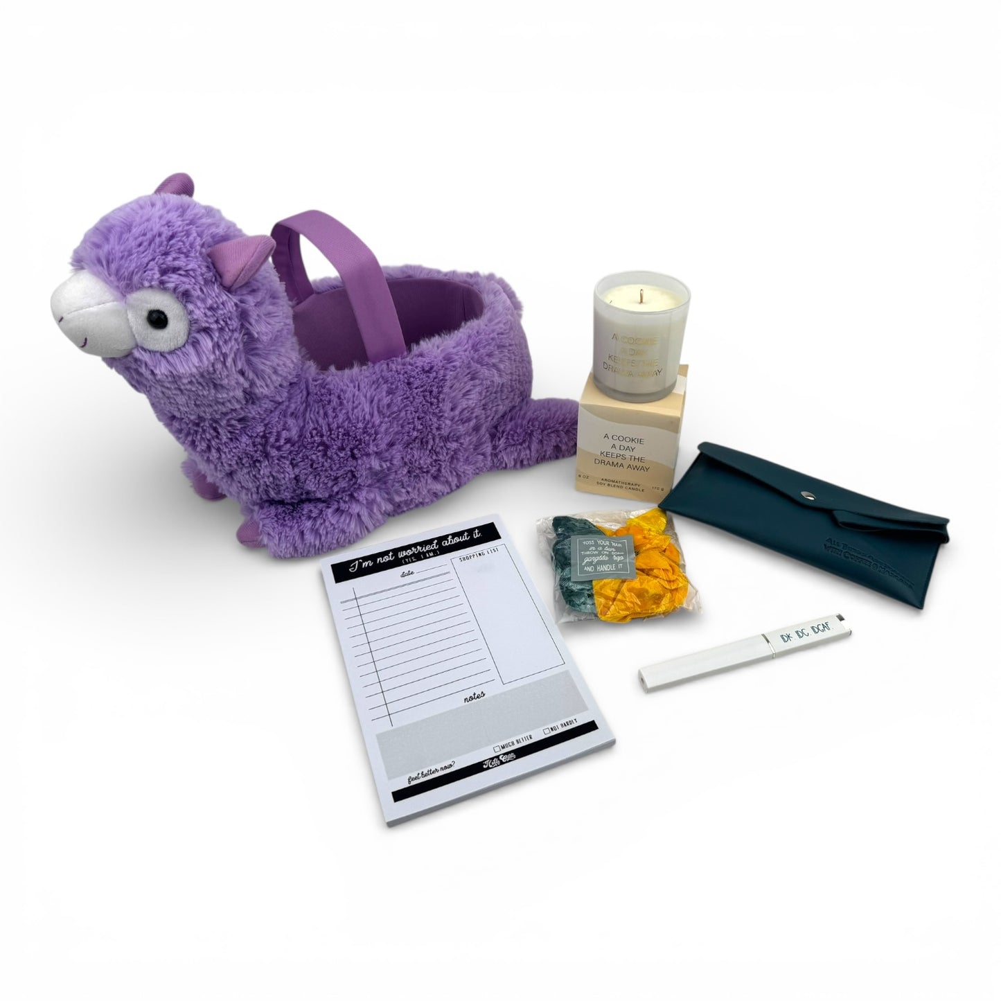Llama Plush Basket
