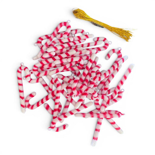 Candy Cane Ornaments, 48-Pieces