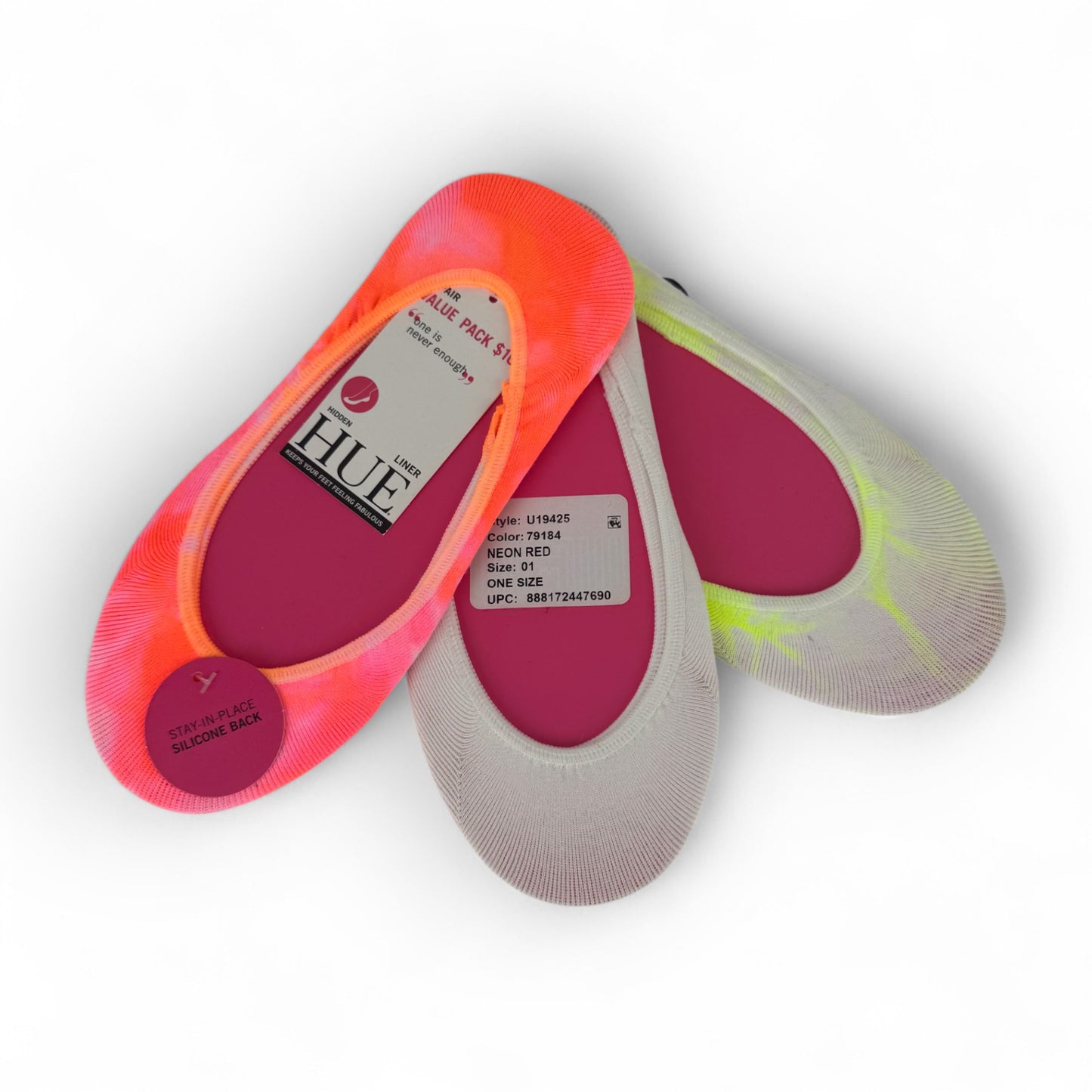 Tie Dyed Hidden Liner Socks - 3 Pack