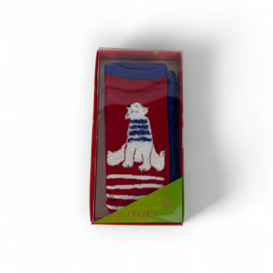 Footsie Christmas Socks Gift Set  - Polar Bear (2 Pack)