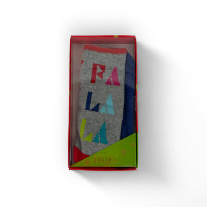 Footsie Christmas Socks Gift Set  - Fa La La (2 Pack)