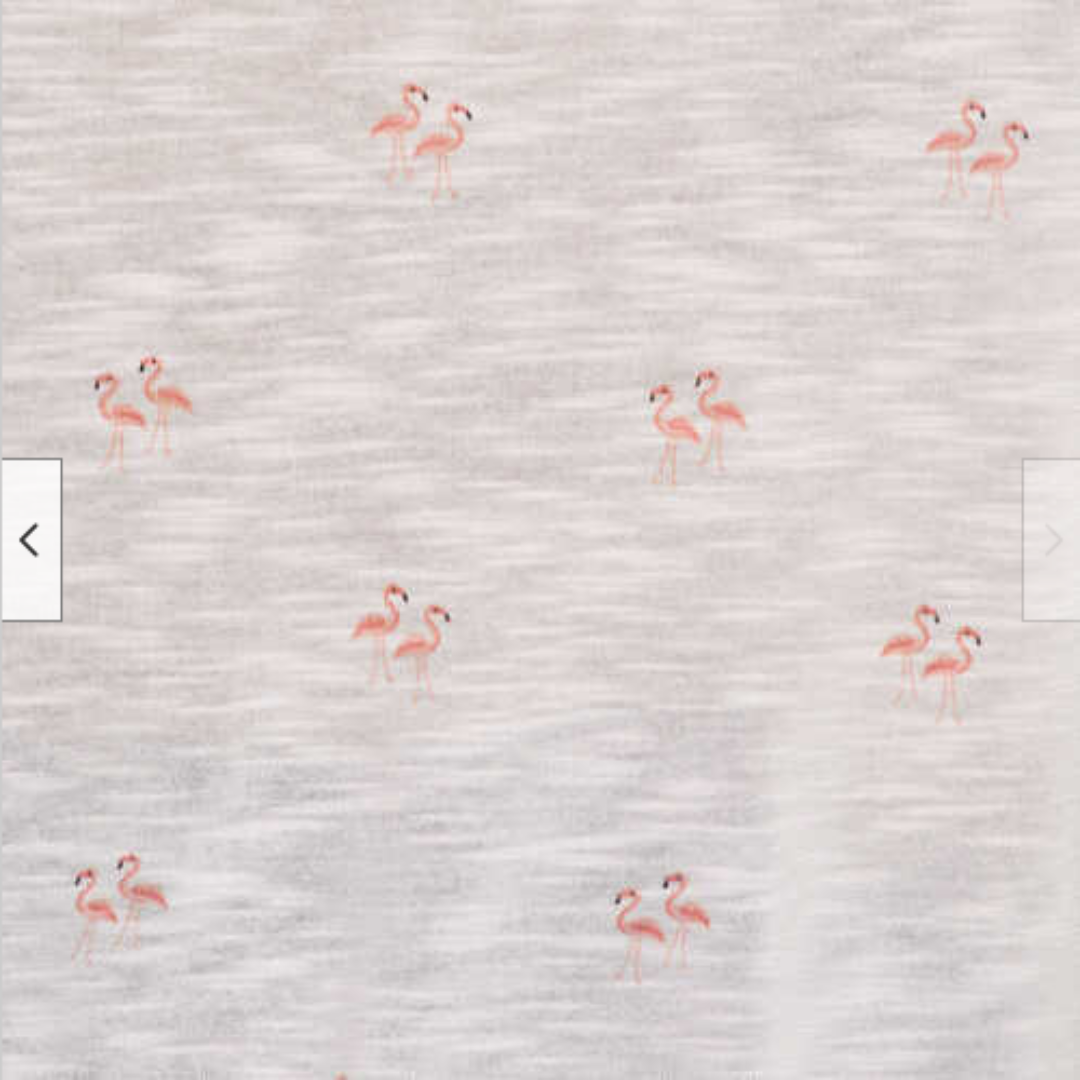 IZOD Ladies Casual Loose Shirt Printed Flamingo Tee