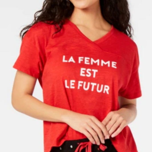 Jenni Short Sleeve Printed Sleep T-Shirt