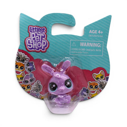 Littlest Pet Shop -  Purple Bunny Micro Figure