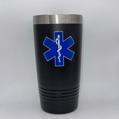 Star of Life Symbol – 20 oz Black Tumbler