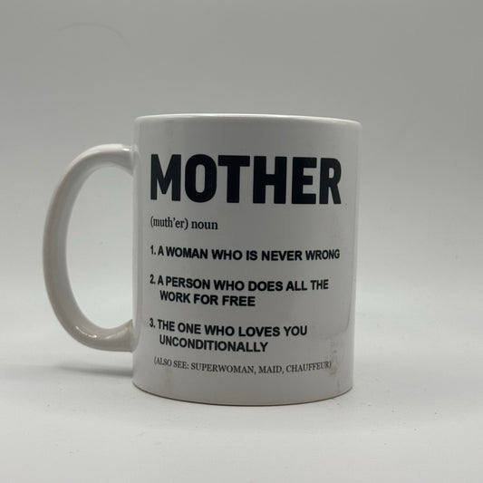 Definition of Mother – White Ceramic Coffee Mug (11oz)