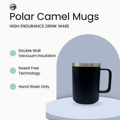 American: Love It or Leave It – 15 oz Black Polar Camel Coffee Mug
