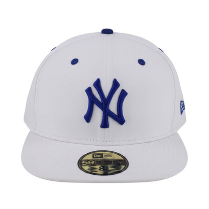 New Era New York Yankees White Fitted Cap, Size 8 1/8