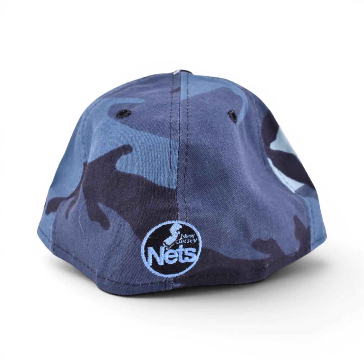 New Era New Jersey Nets Blue Camo Fitted Cap 7 1/2