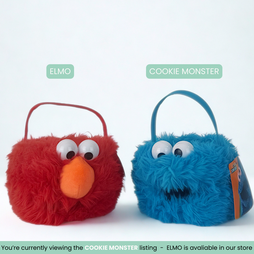 Cookie Monster Plush Basket - Small
