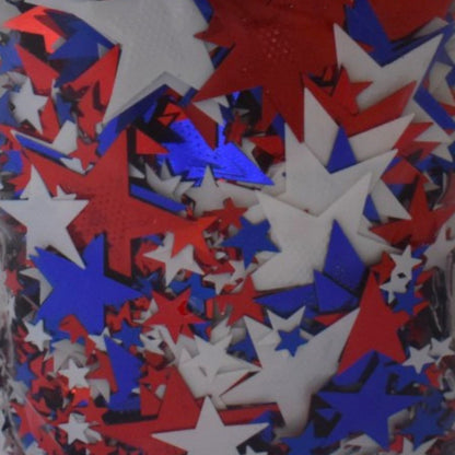 Patriotic Stars Confetti, Assorted Colors