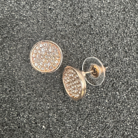 Crystal Circle Earrings – Rose Gold, Gold, or Silver