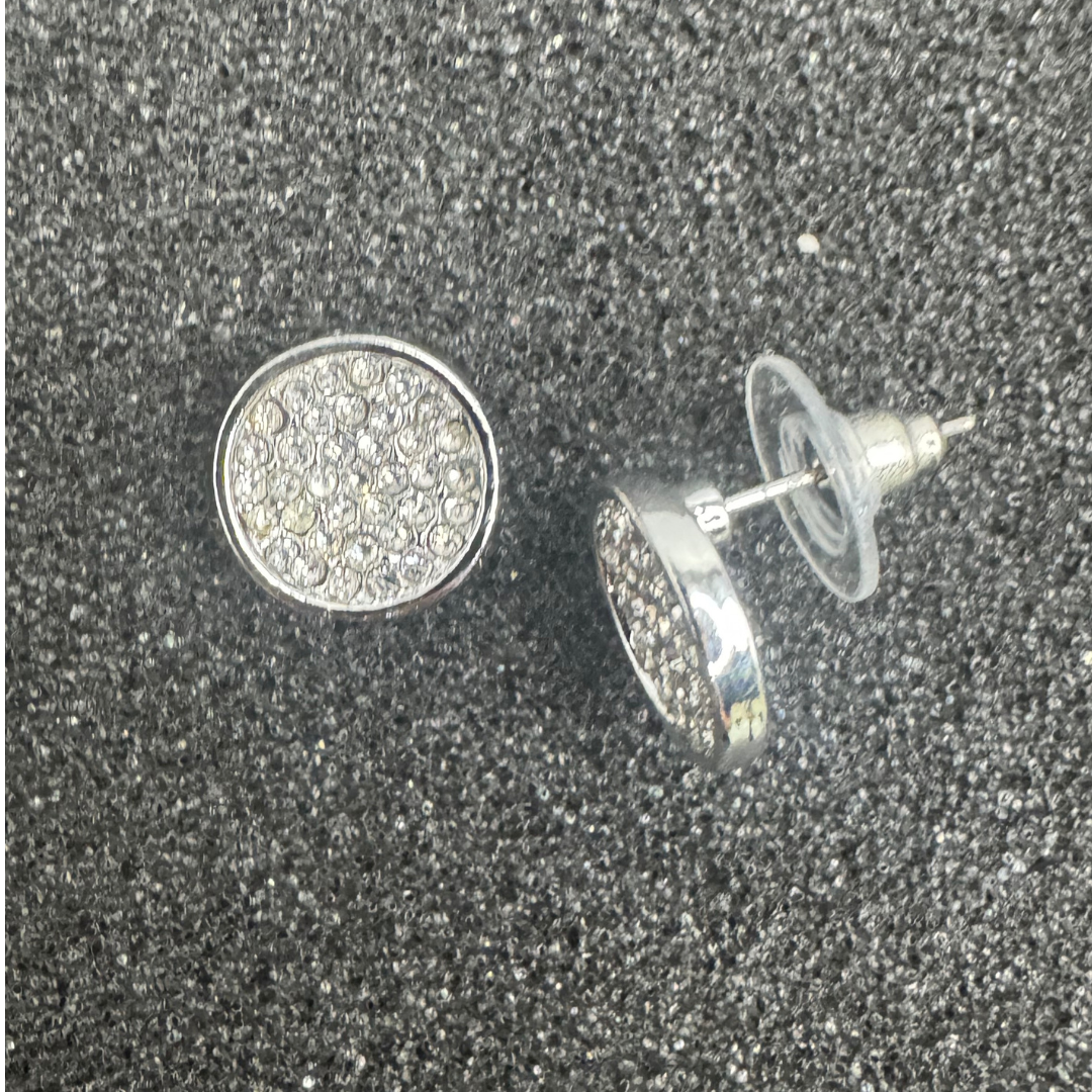 Crystal Circle Earrings – Rose Gold, Gold, or Silver