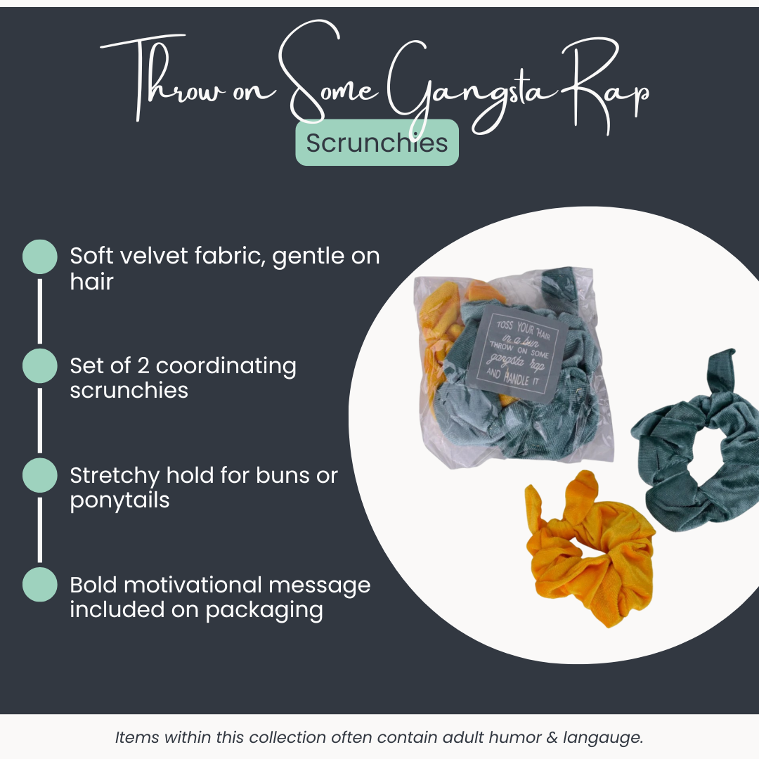 Motivational Velvet Scrunchie Set (2-Pack)