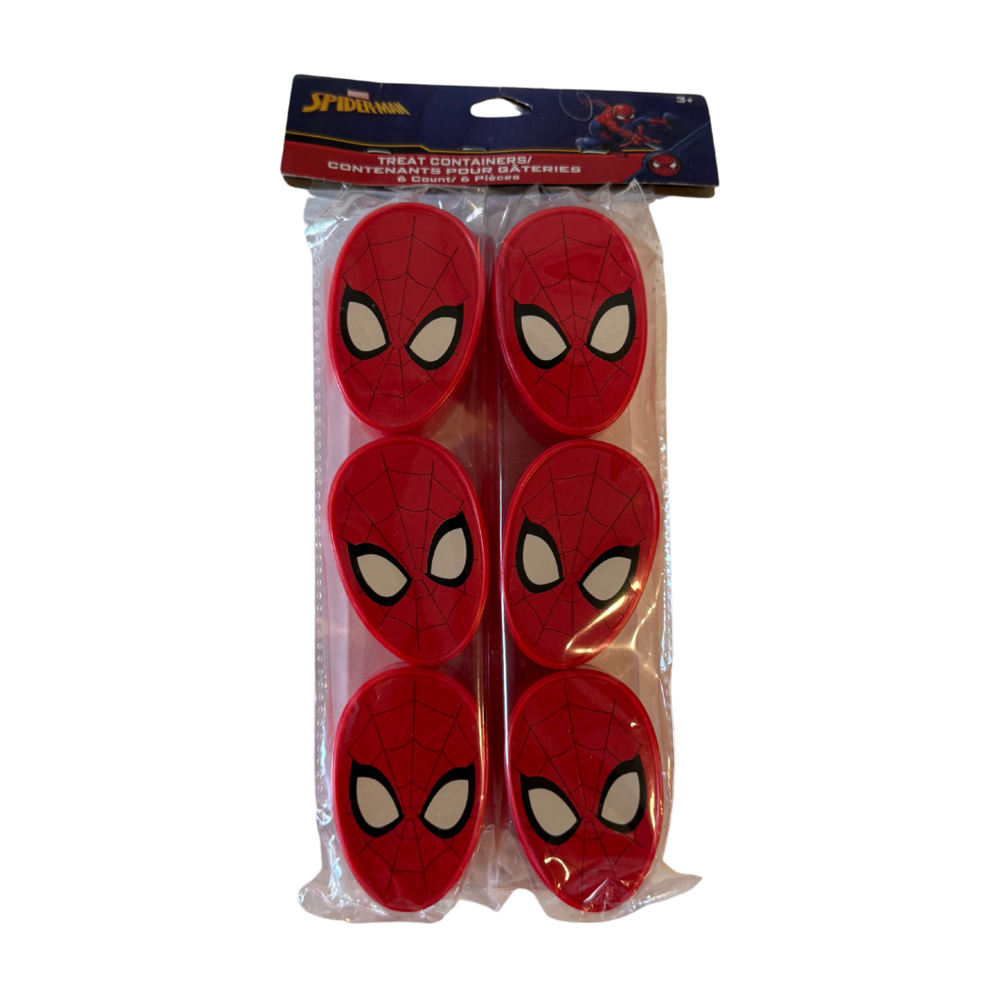Marvel Spider-Man Treat Containers – 6-Pack of Mini Favor Boxes