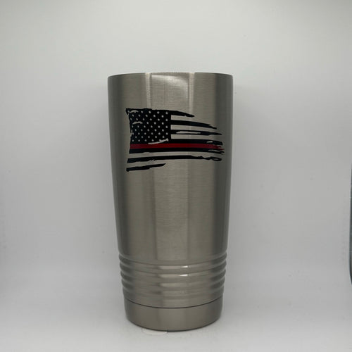 Thin Red Line American Flag  – 20 oz Stainless Steel Tumbler