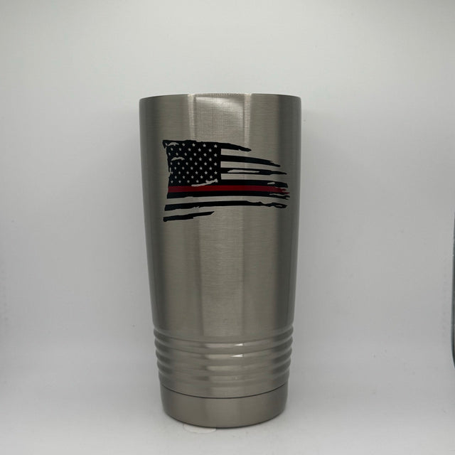 Thin Red Line American Flag  – 20 oz Stainless Steel Tumbler