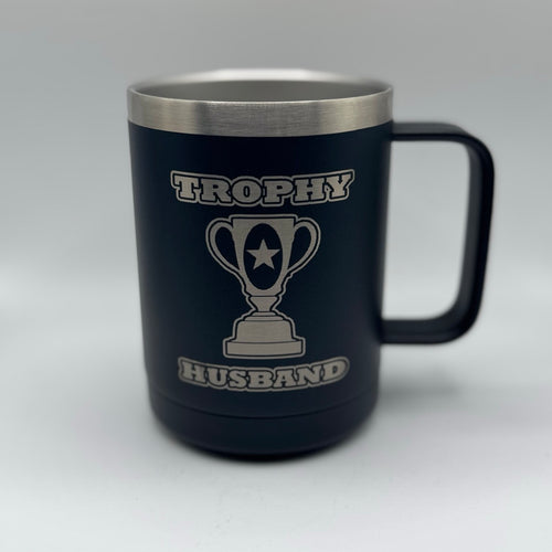 Trophy Husband – 15 oz Black Polar Camel Coffee Mug