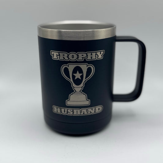 Trophy Husband – 15 oz Black Polar Camel Coffee Mug