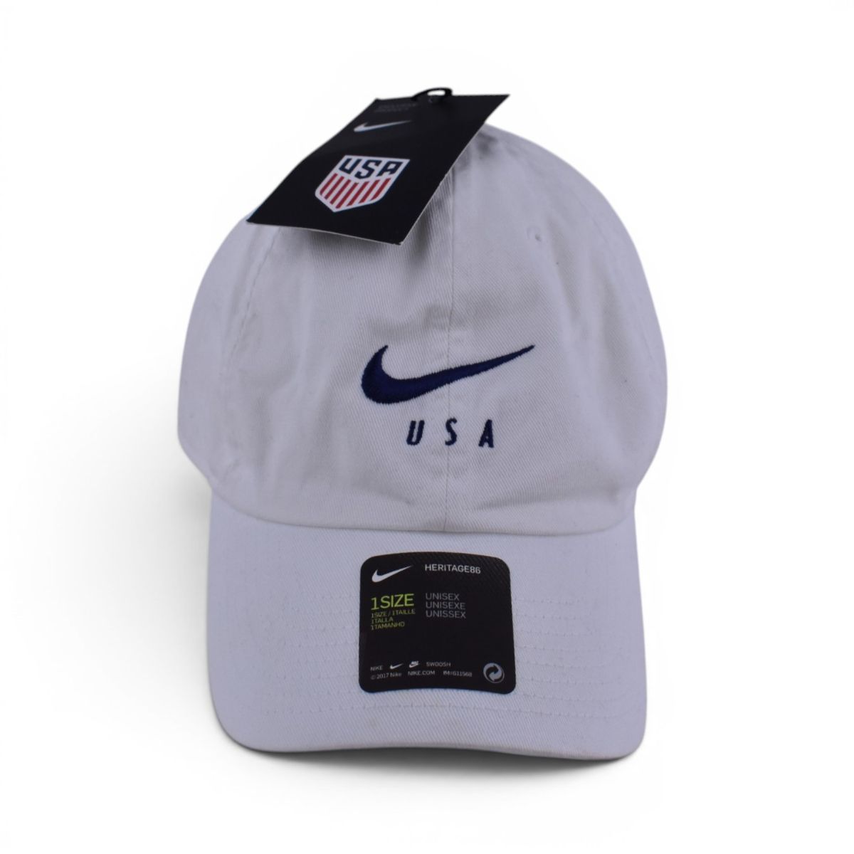 Nike USA Swoosh White Adjustable Hat