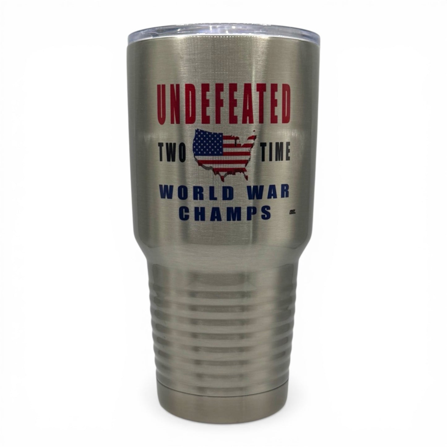 Undefeated 2-Time World War Champion – 30 oz Polar Camel Tumbler with Lid