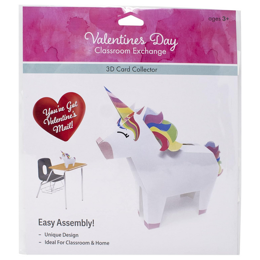 Unicorn 3D Valentine’s Day Card Collector