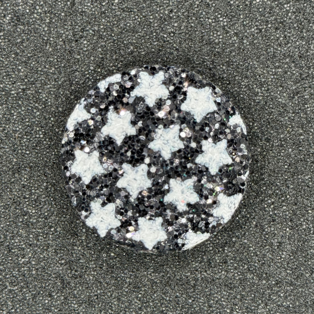 Round Glitter Pop-Out Phone Kickstand