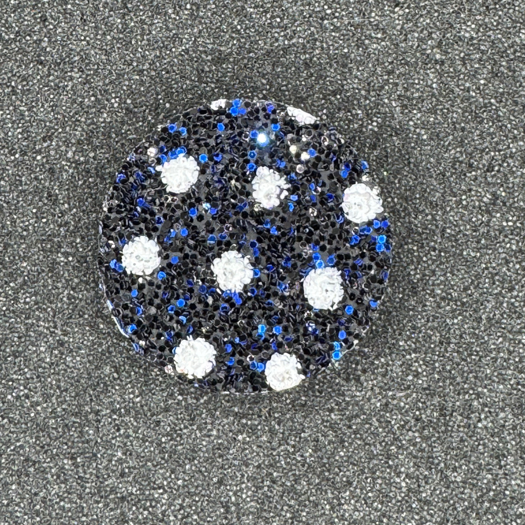 Round Glitter Pop-Out Phone Kickstand