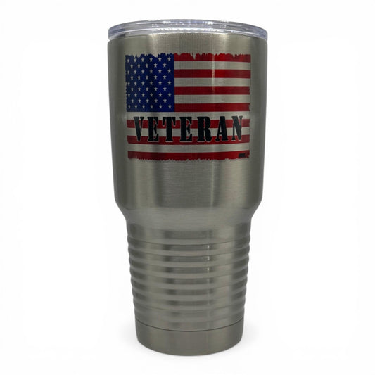 Veteran – 30 oz Polar Camel Tumbler with Lid