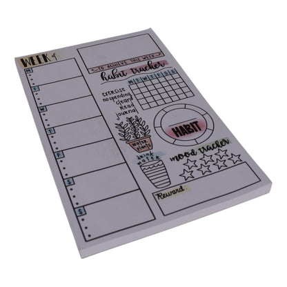 Weekly Habit Tracker Notepad