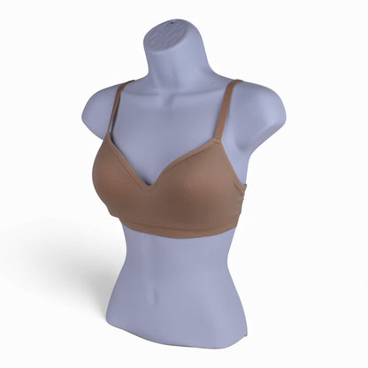 Felina Contour Cup Seamless Bra – 2 Pack (Black & Nude)
