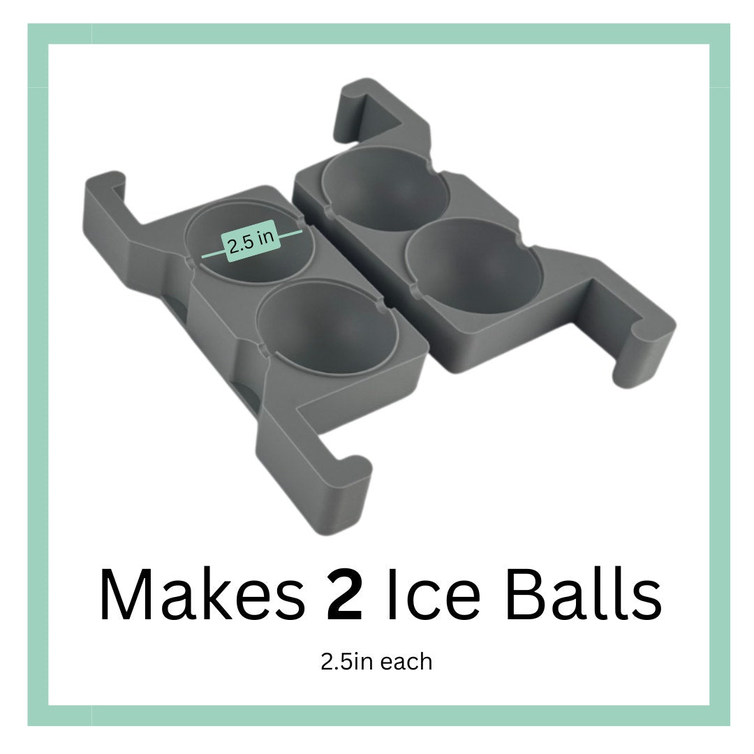 FrostCase Clear Ice Ball Maker – Silicone Mold for Perfect Spheres