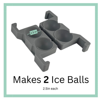 FrostCase Clear Ice Ball Maker – Silicone Mold for Perfect Spheres
