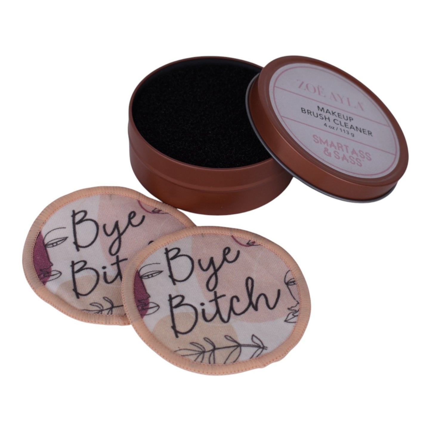 Zoe Ayla Makeup Brush Cleaner Set with Reusable Pads Zoe Ayla
