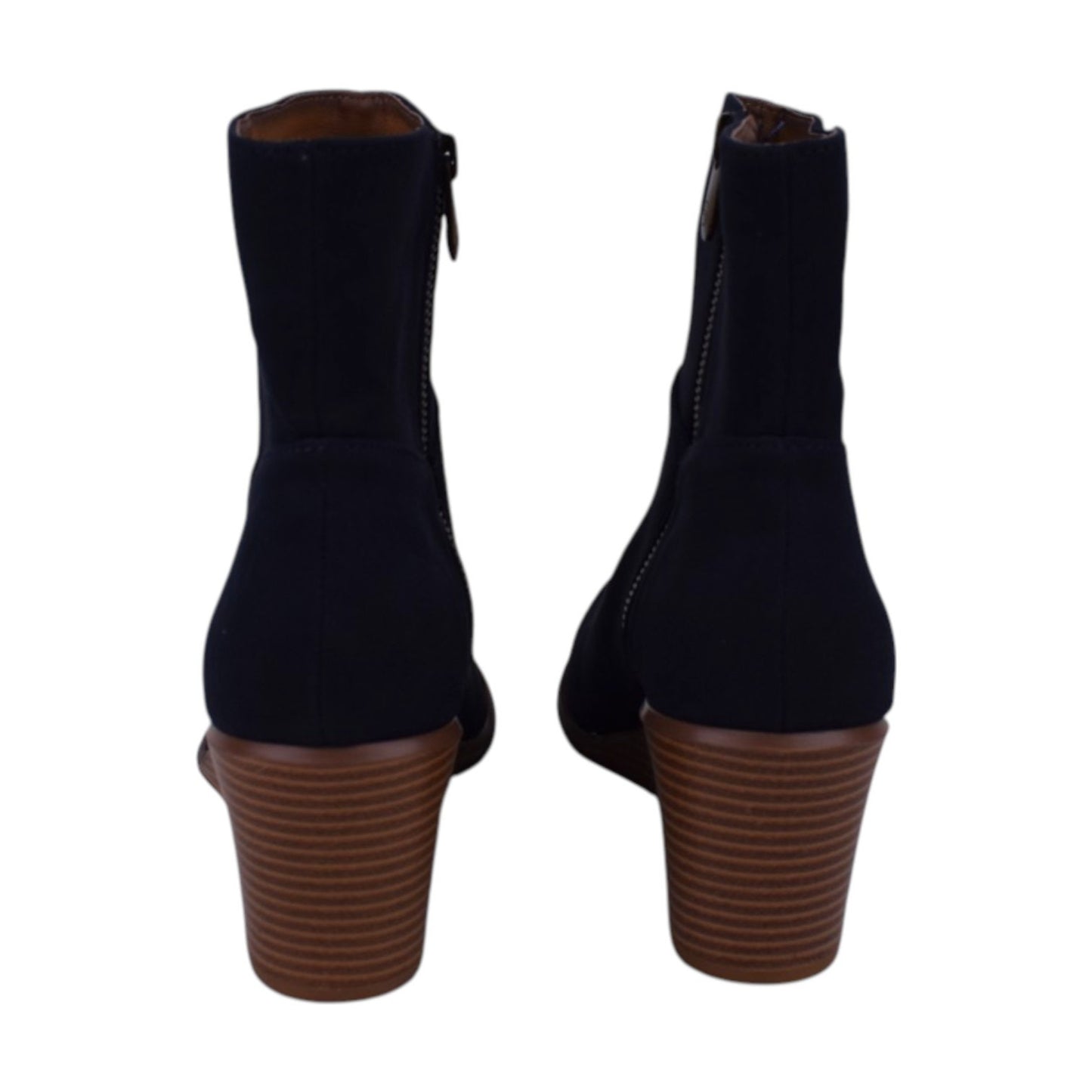 Adrienne Vittadini Vito Women's Wedge Ankle Boot – Navy Suede – Size 8.5M