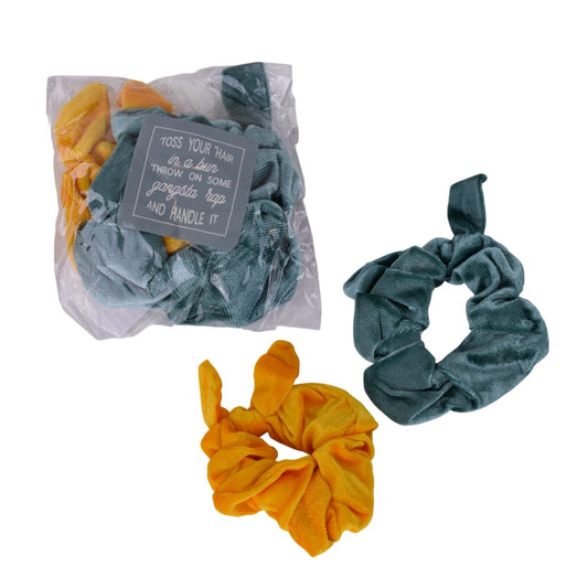 Motivational Velvet Scrunchie Set (2-Pack)
