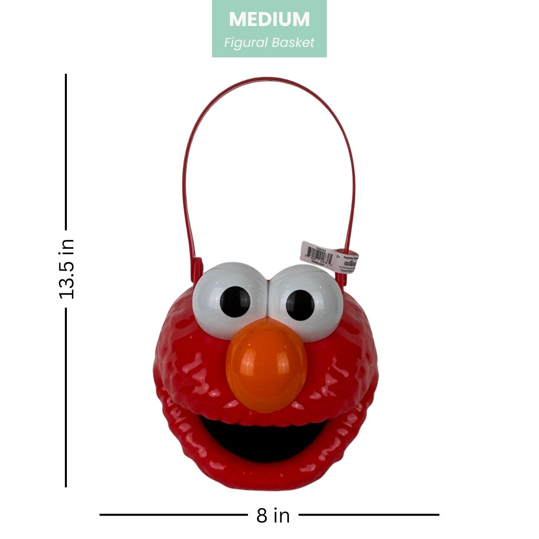 Sesame Street – Elmo Figural Basket (Medium, Plastic)