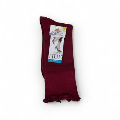 Ruffled Luster Socks - Sangria - 1 Pair