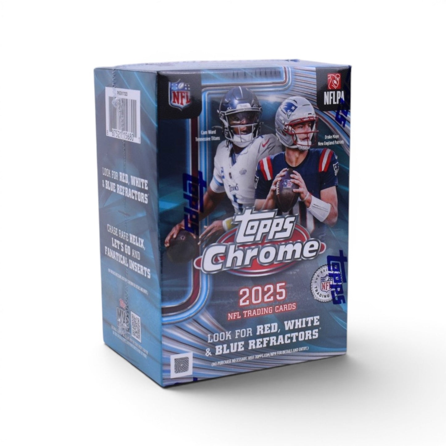 2025 Topps Chrome NFL Trading Cards Sealed Value Box