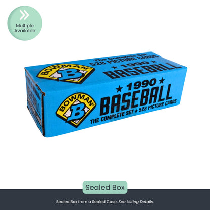 1990 Bowman Baseball Complete Set – 528 Cards (Sealed Box)