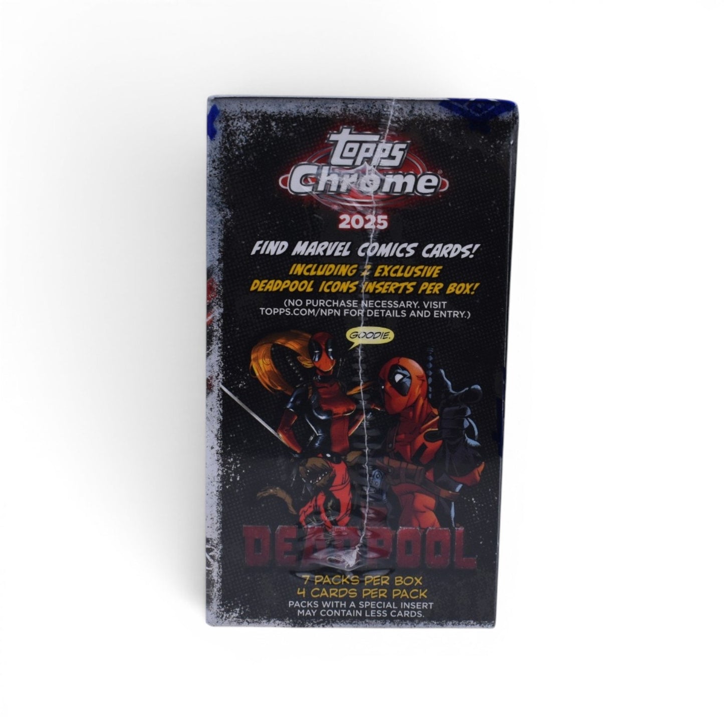 2025 Topps Chrome Marvel Deadpool Trading Cards Sealed Value Box