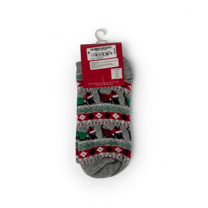Women's Low Cut Holiday Socks - Scottie Dog