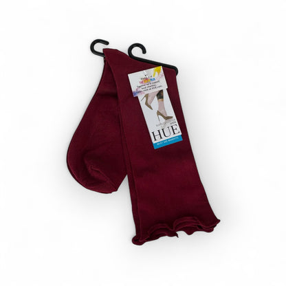 Ruffled Luster Socks - Sangria - 1 Pair