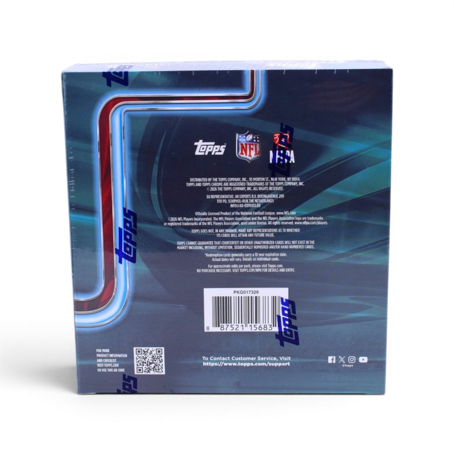 2025 Topps Chrome NFL Trading Cards Sealed Mega Box