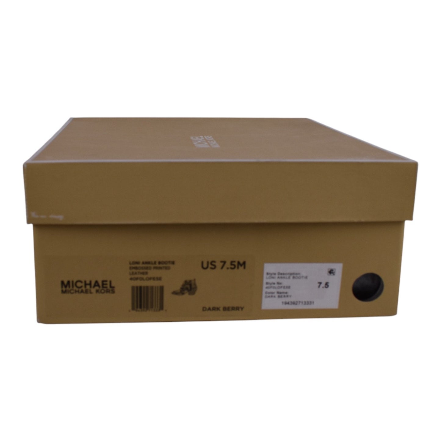 Michael Kors Dark Berry Snakeskin Buckle Ankle Booties – Size 7.5M