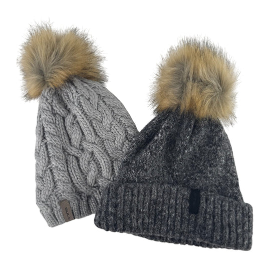BULA Wool Blend Pom Beanie 2-Pack (One Size)